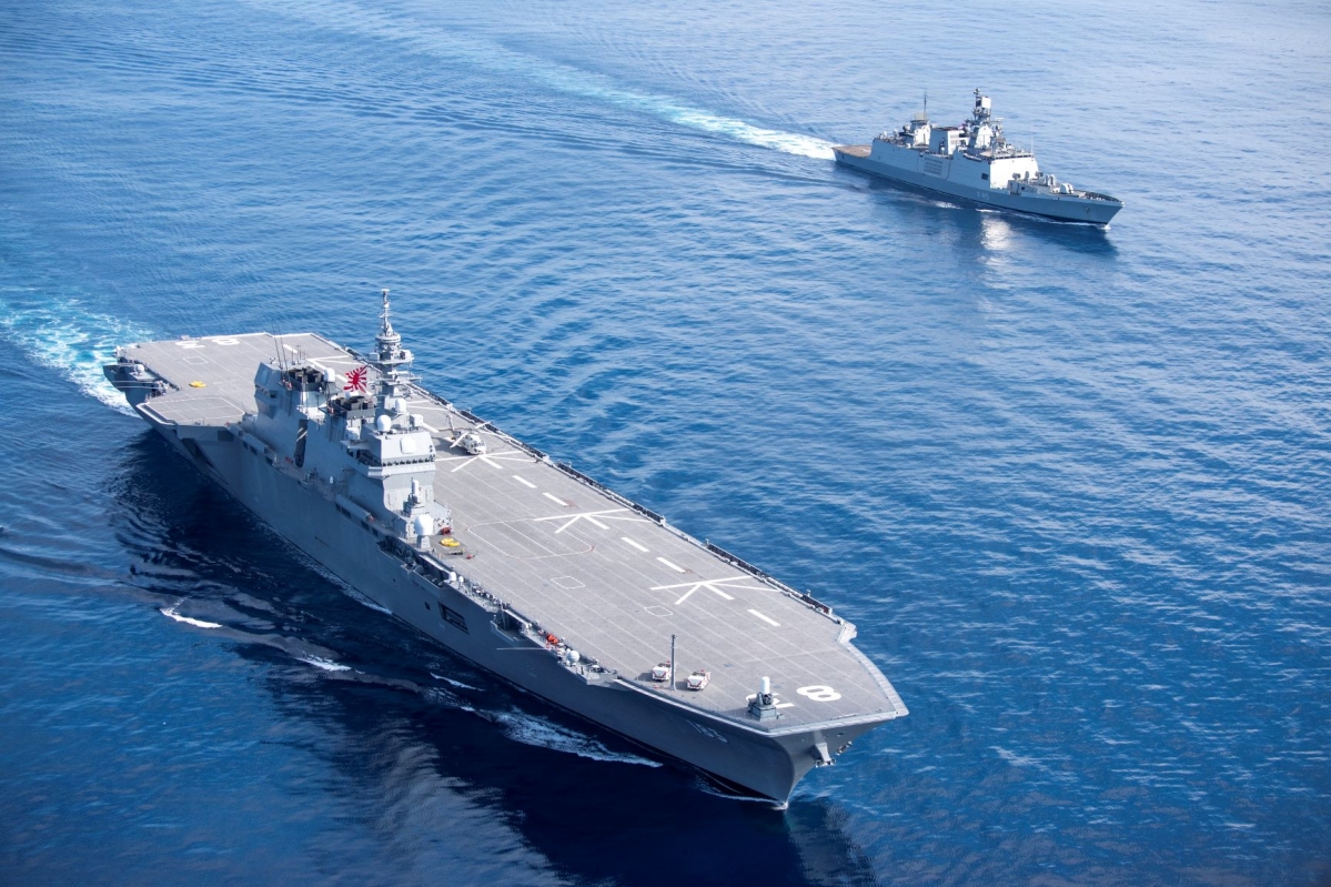 南シナ海とインド洋を海上自衛隊長期訓練航海 護衛艦 いずも かが ニュース アームズマガジンウェブ